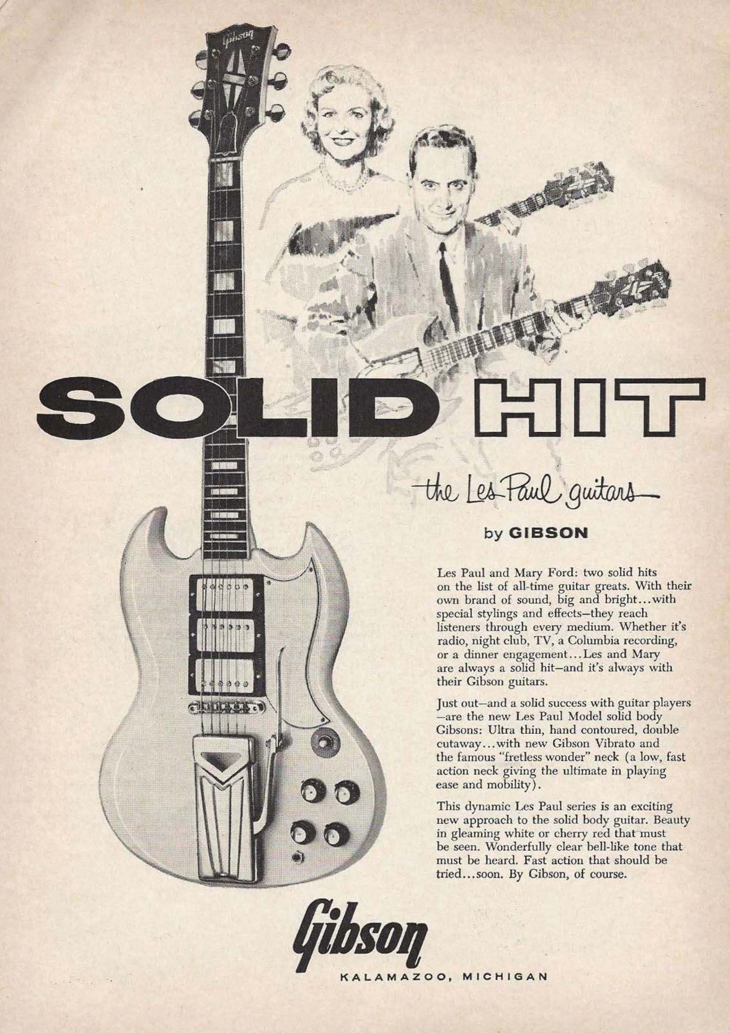 Gibson Catalog 1961 SG