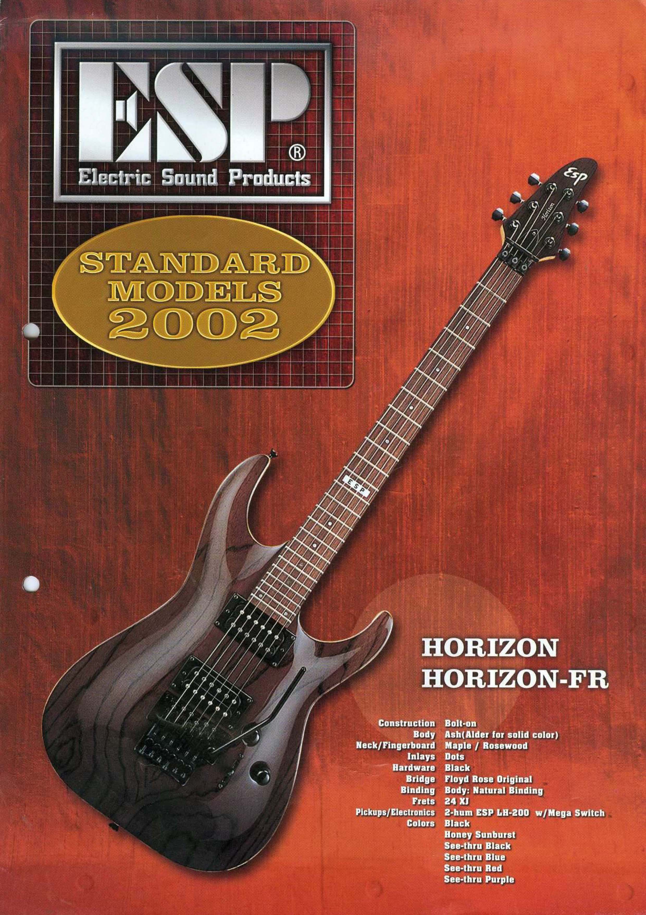 ESP Catalogs - Guitar Compare - ESP Brochures - ESP Price lists