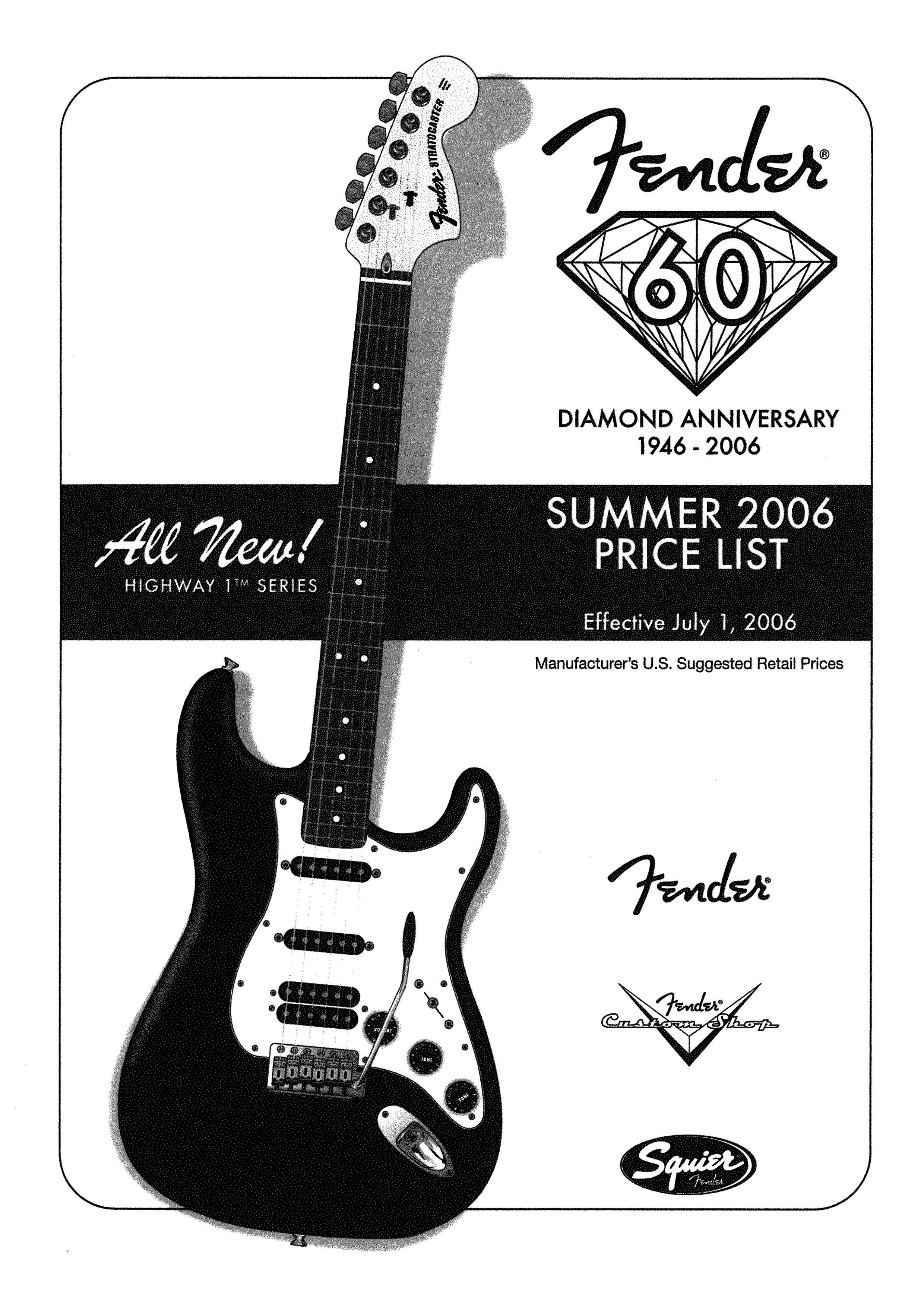 Fender Price list 2006