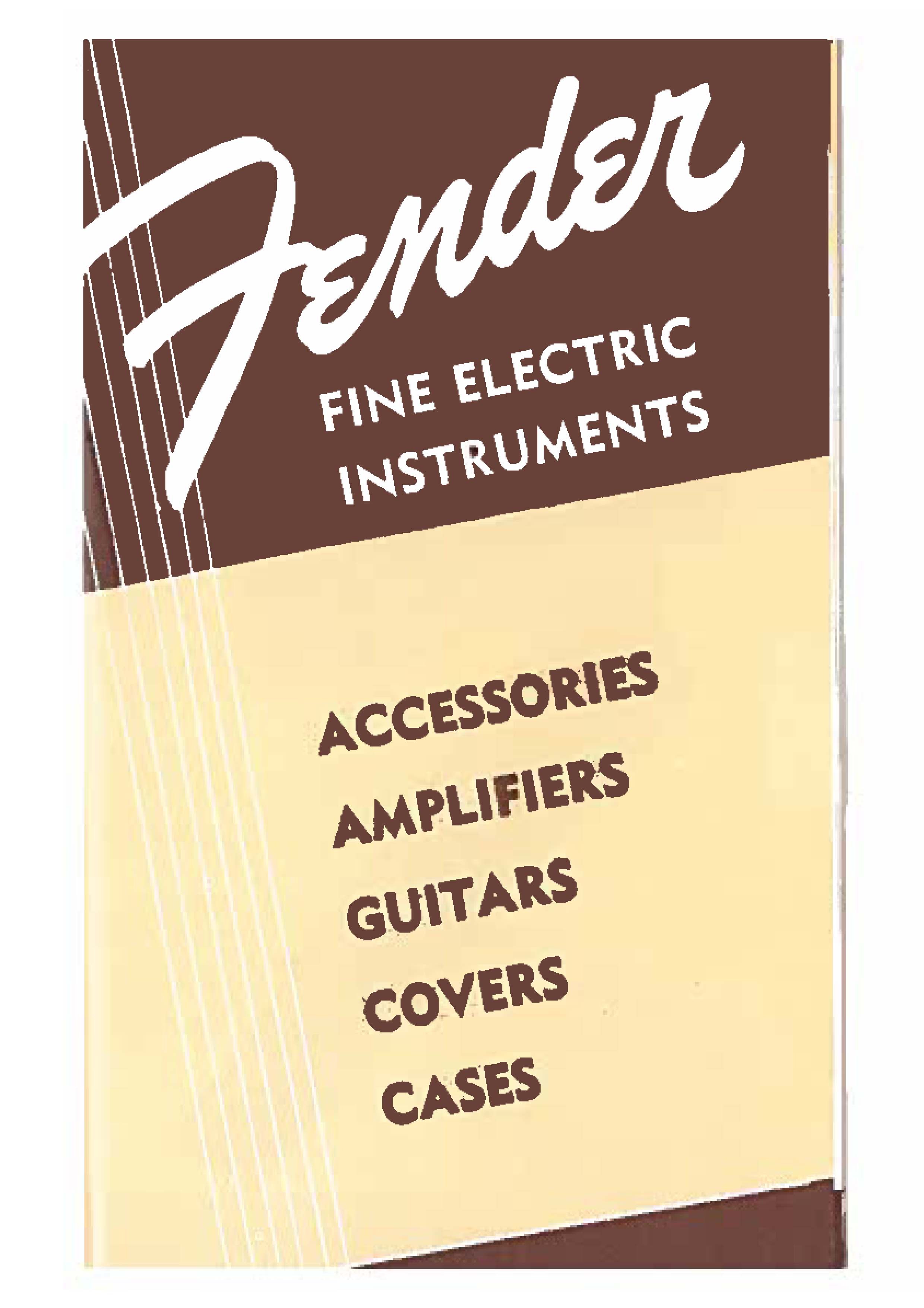 Fender Catalog 1954