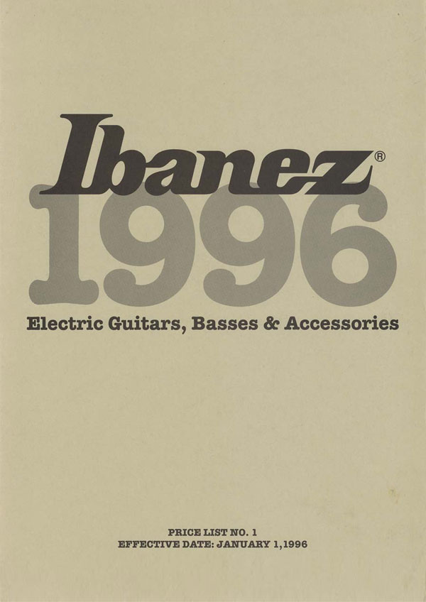 Ibanez Price list 1996