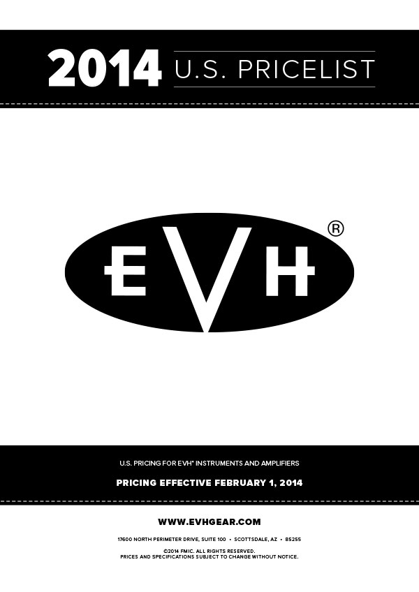 EVH Price list 2014