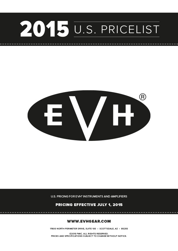 EVH Price list 2015