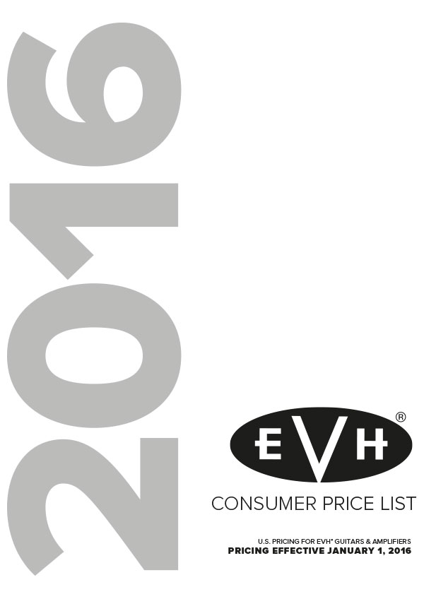 EVH Price list 2016