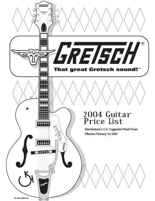 Gretsch Price list 2004