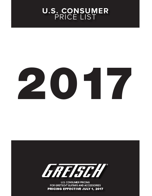 Gretsch Price list 2017
