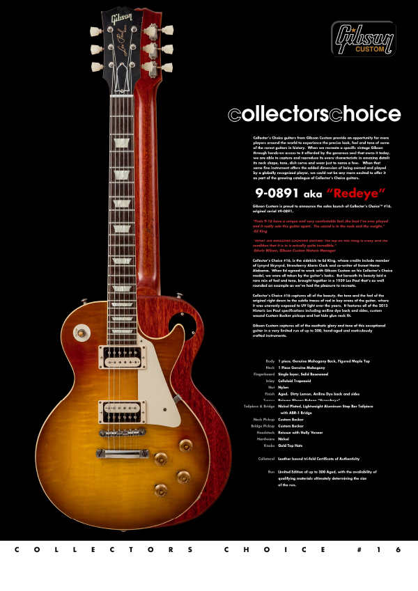 Gibson Custom Collectors Choice #16