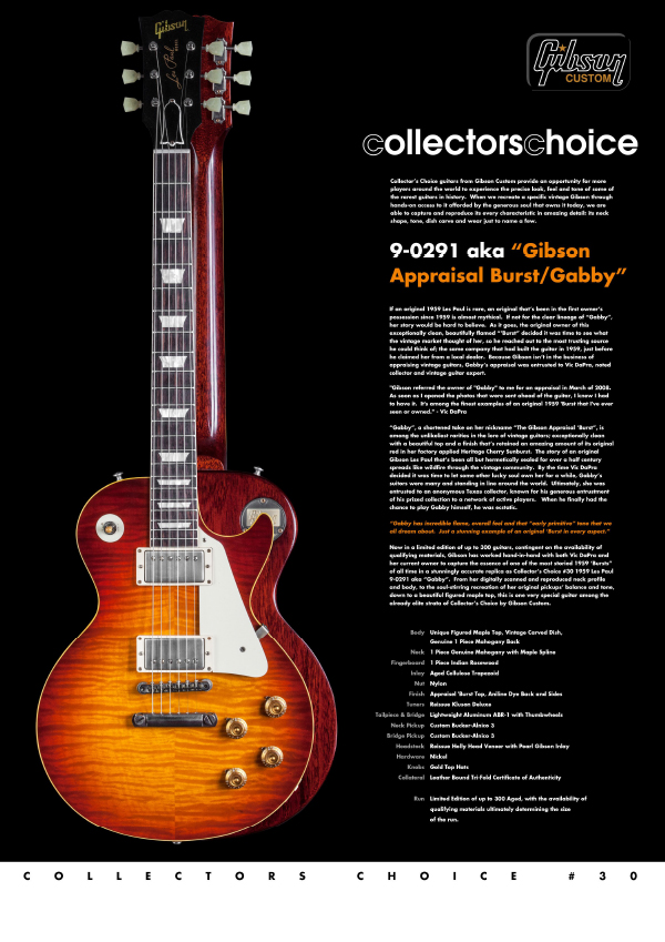 Gibson Custom Collectors Choice #30