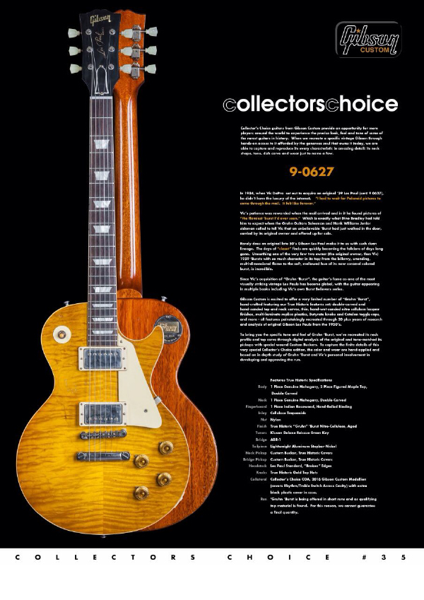 Gibson Custom Collectors Choice #35