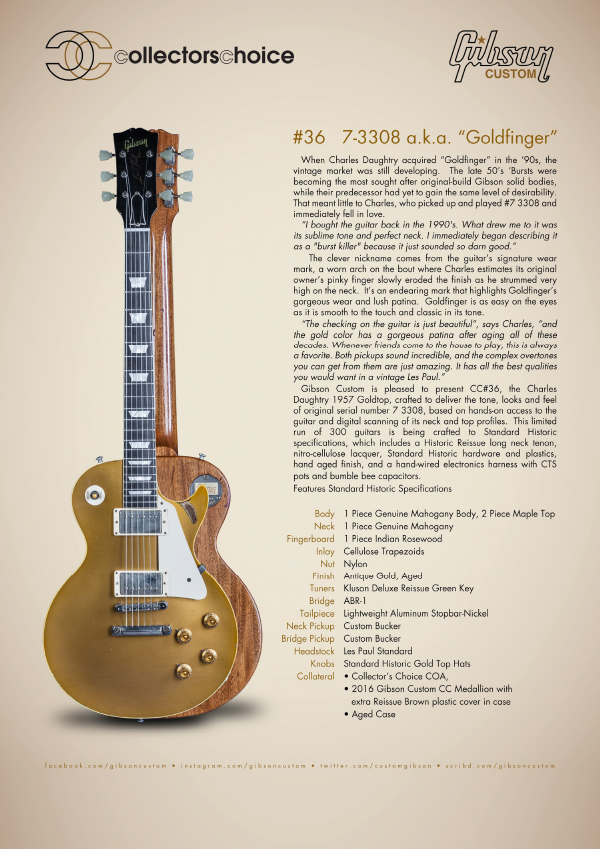 Gibson Custom Collectors Choice #36
