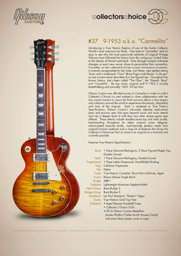 Gibson Custom Collectors Choice #37