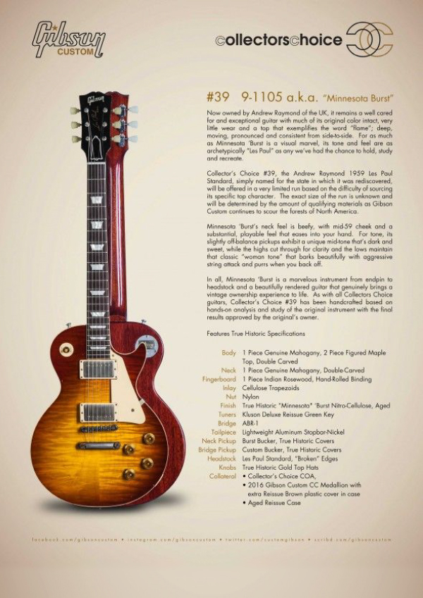 Gibson Custom Collectors Choice #39