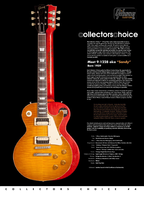 Gibson Custom Collectors Choice #4