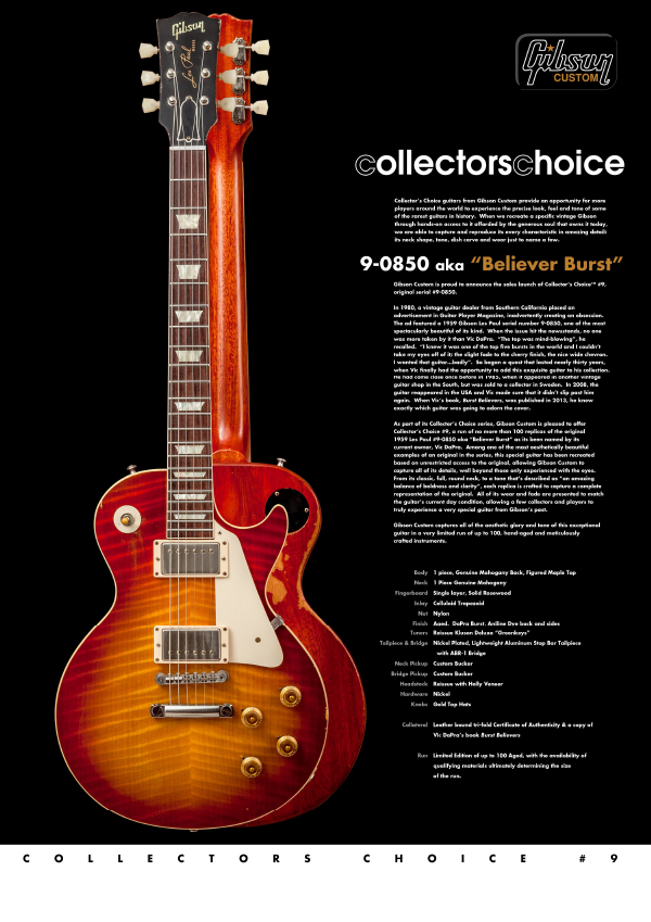 Gibson Custom Collectors Choice #9