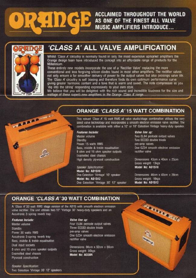 Orange Product Catalog 1998
