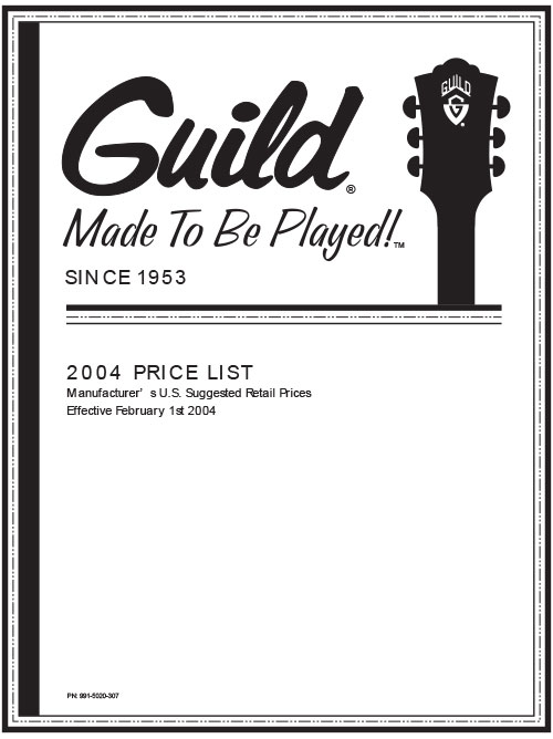Guild Product Catalog 2004