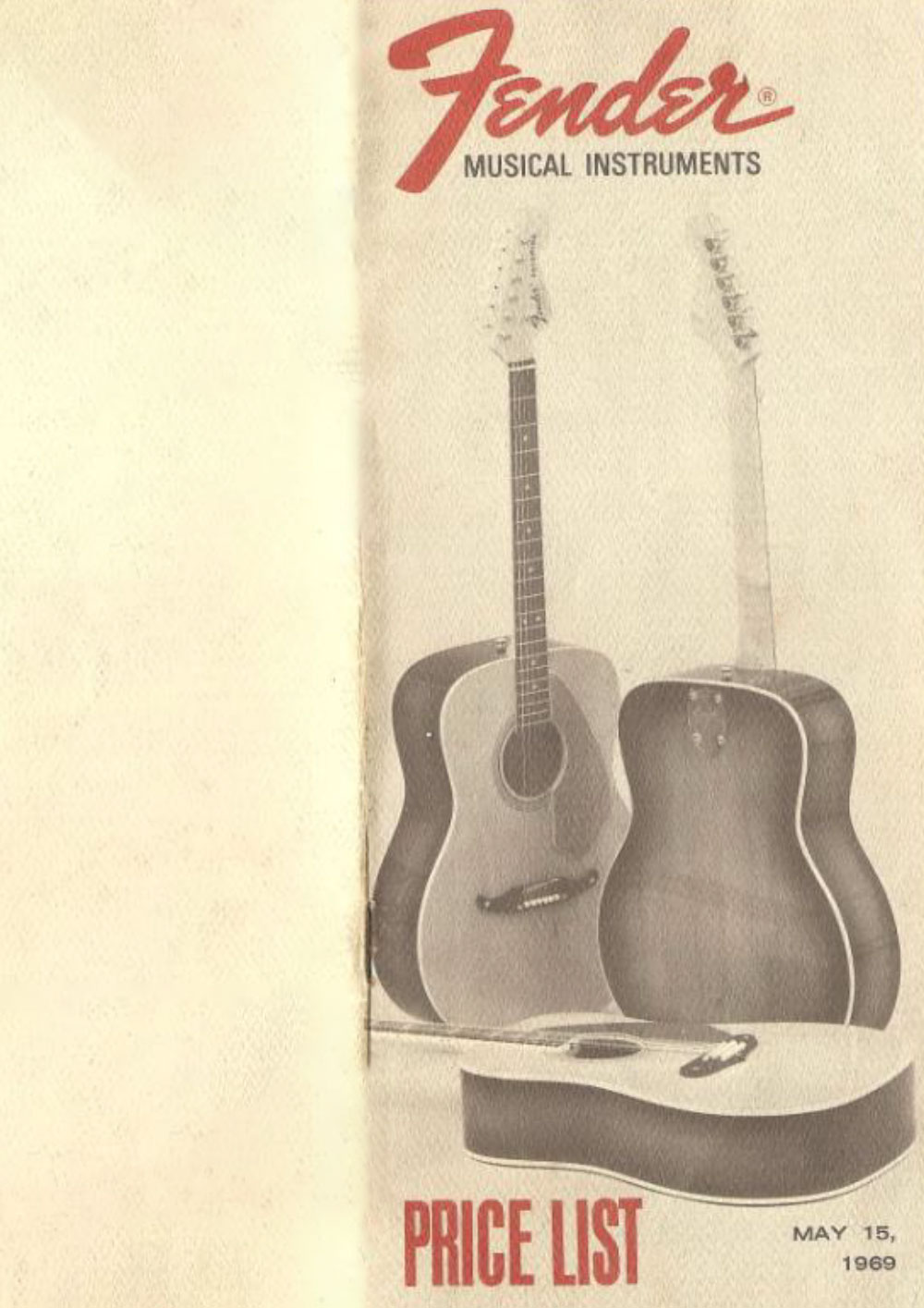 Fender Price list 1969