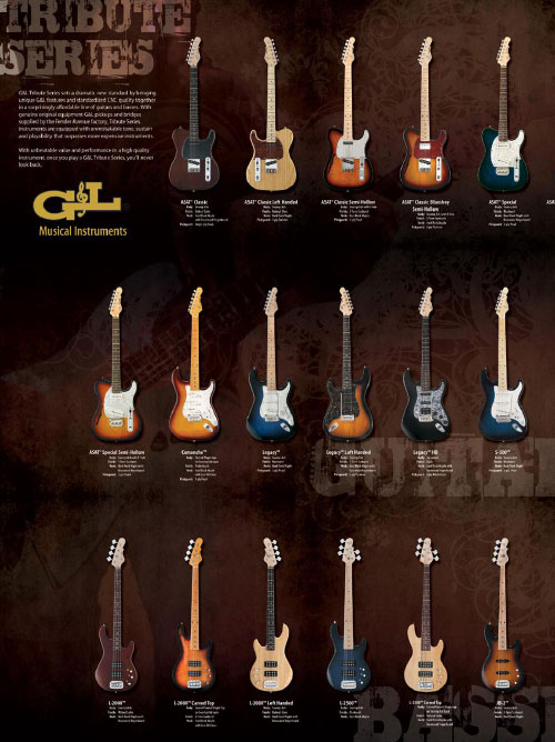 G&L Product Poster Tribute 2013