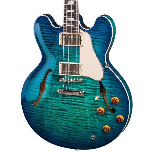Gibson ES-335 Figured Aquamarine (2018) - Guitar Compare