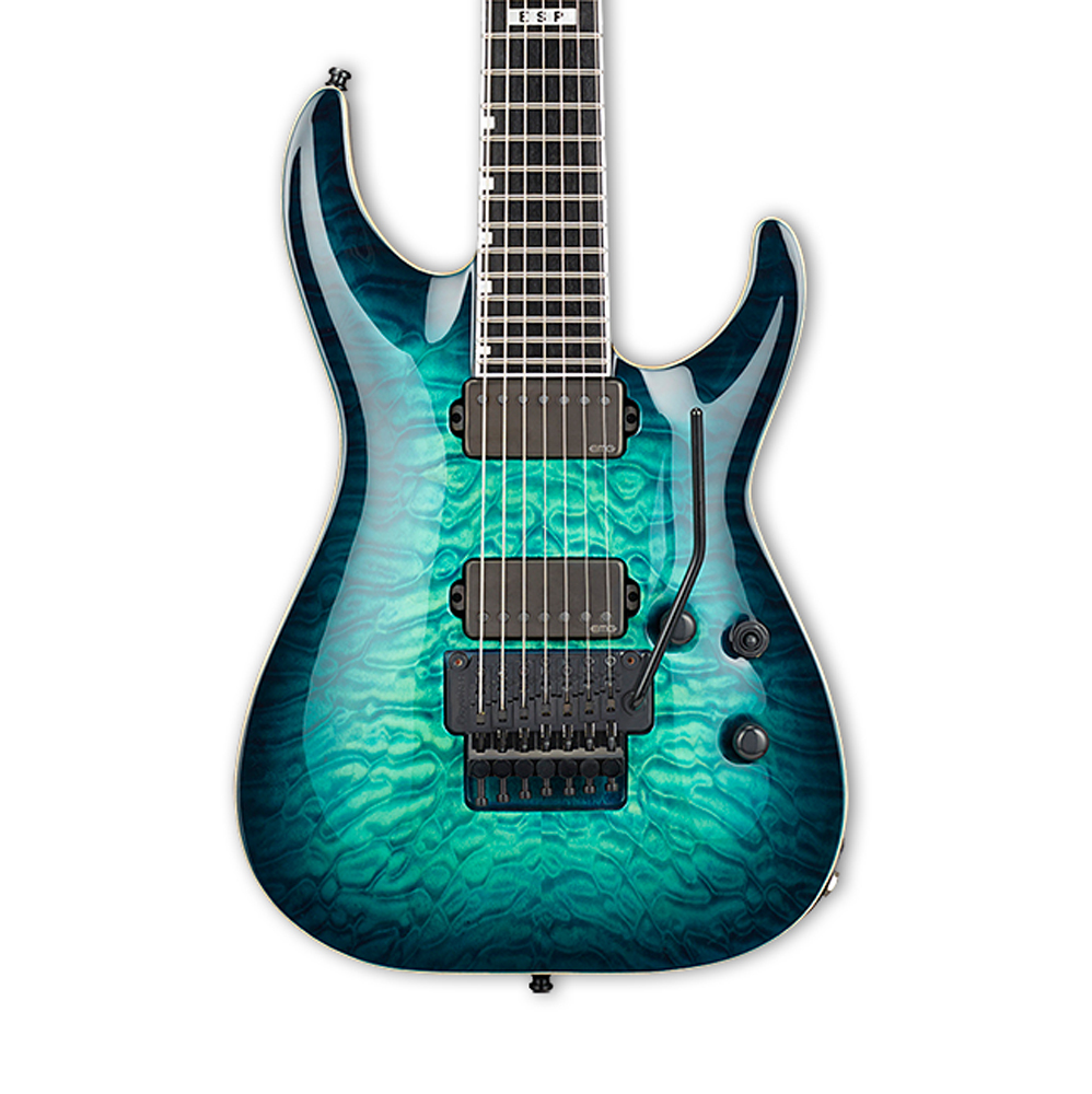 Esp E Ii Horizon Fr 7 Black Turquoise Burst Guitar Compare