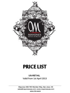 2013-Mayones-Price-List-USA