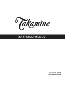 2013-Takamine-Price-list